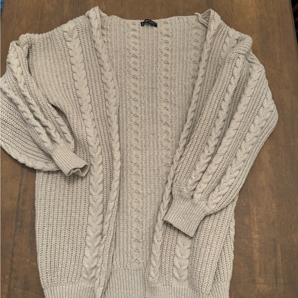 SHEIN Cable Knit Cardigan - Cream
